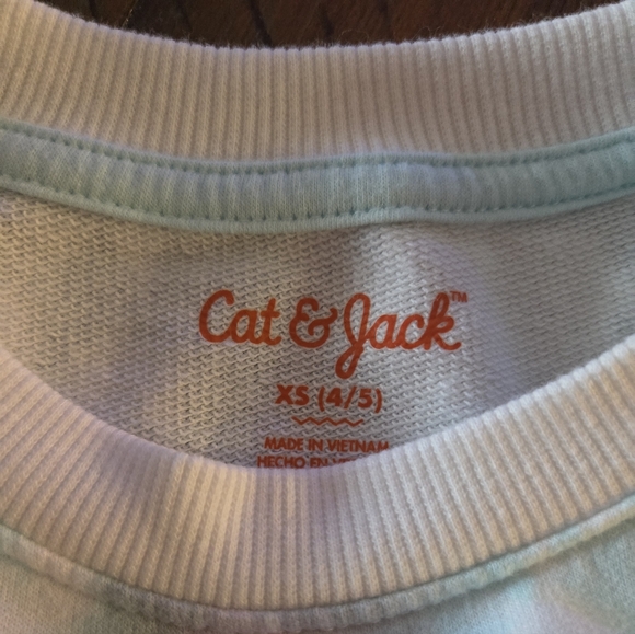 🎉5/$10 Cat & Jack Pastel Tie-Dye Sweatshirt - Picture 2 of 2